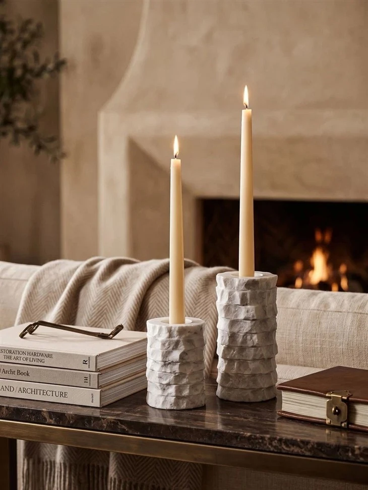 Flores Marble Candle Holders factory