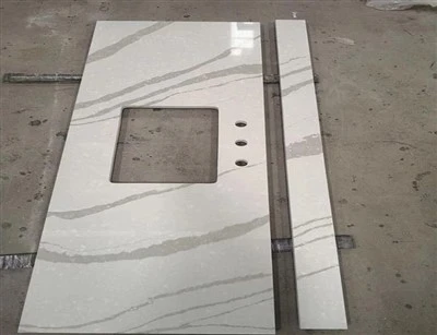 Customized Solid Surface Polished Kitchen Countertop
