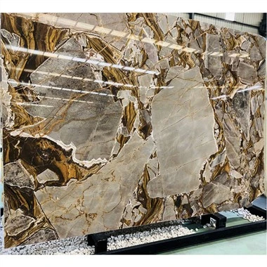 Customized Luxury Natural Marble Rau Phab Ntsa Thiab Countertop