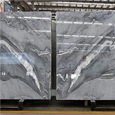 Tsim Nuvolato Fantasy Bruce Grey Marble Bookmatch Slabs
