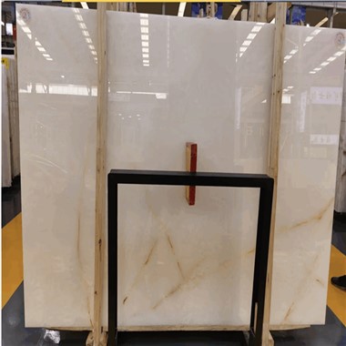 Ntuj Pob Zeb Khoom kim heev Dawb Marble Onyx Rau Slab & Pobzeb