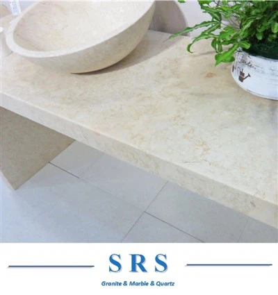 Sunny Beige Marble Rau Flooring Vuas / Paving / Countertop / Phab Ntsa Vuas / Worktop
